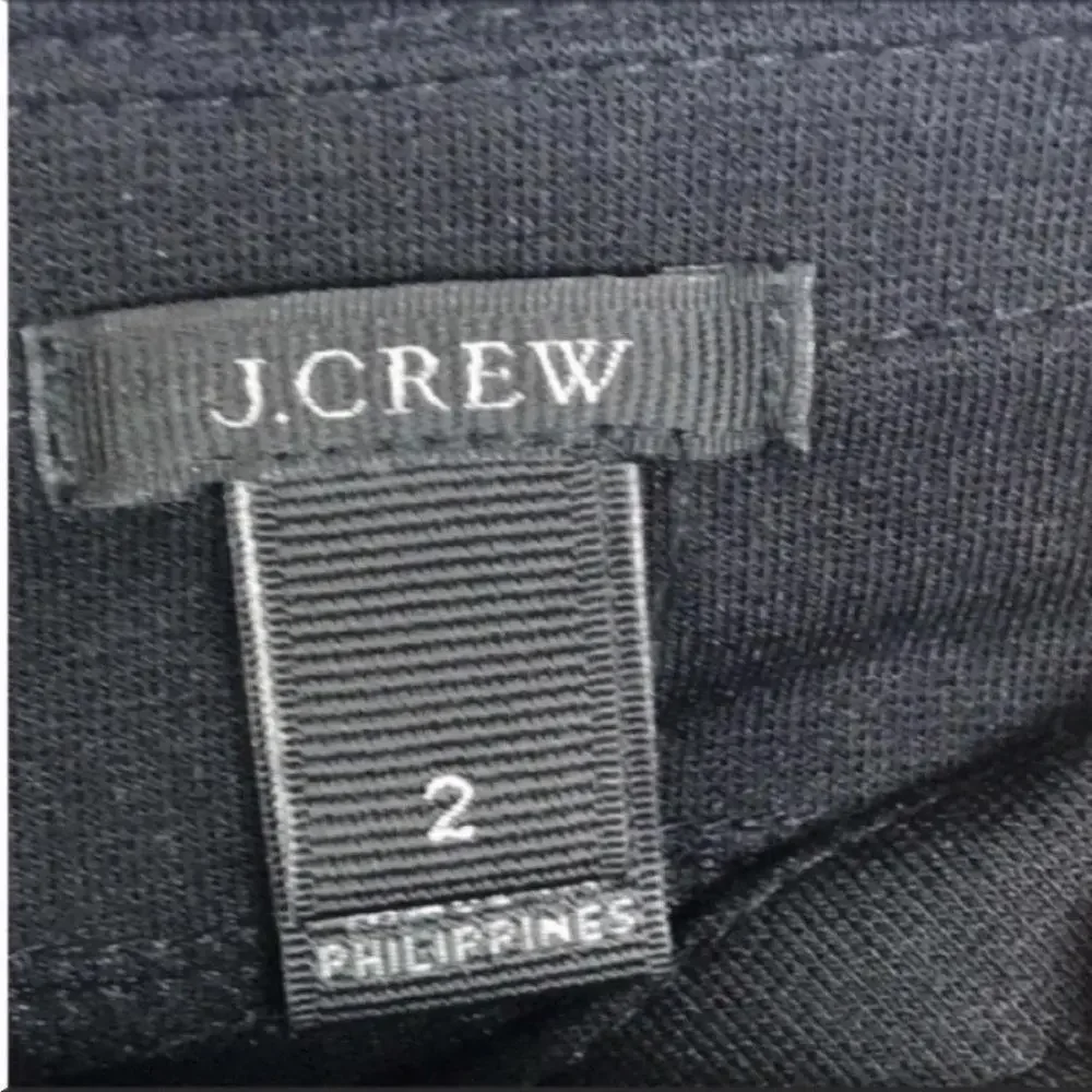 J. Crew Women's High‎ Rise Skinny Stretch Ankle Pants Black Size 2